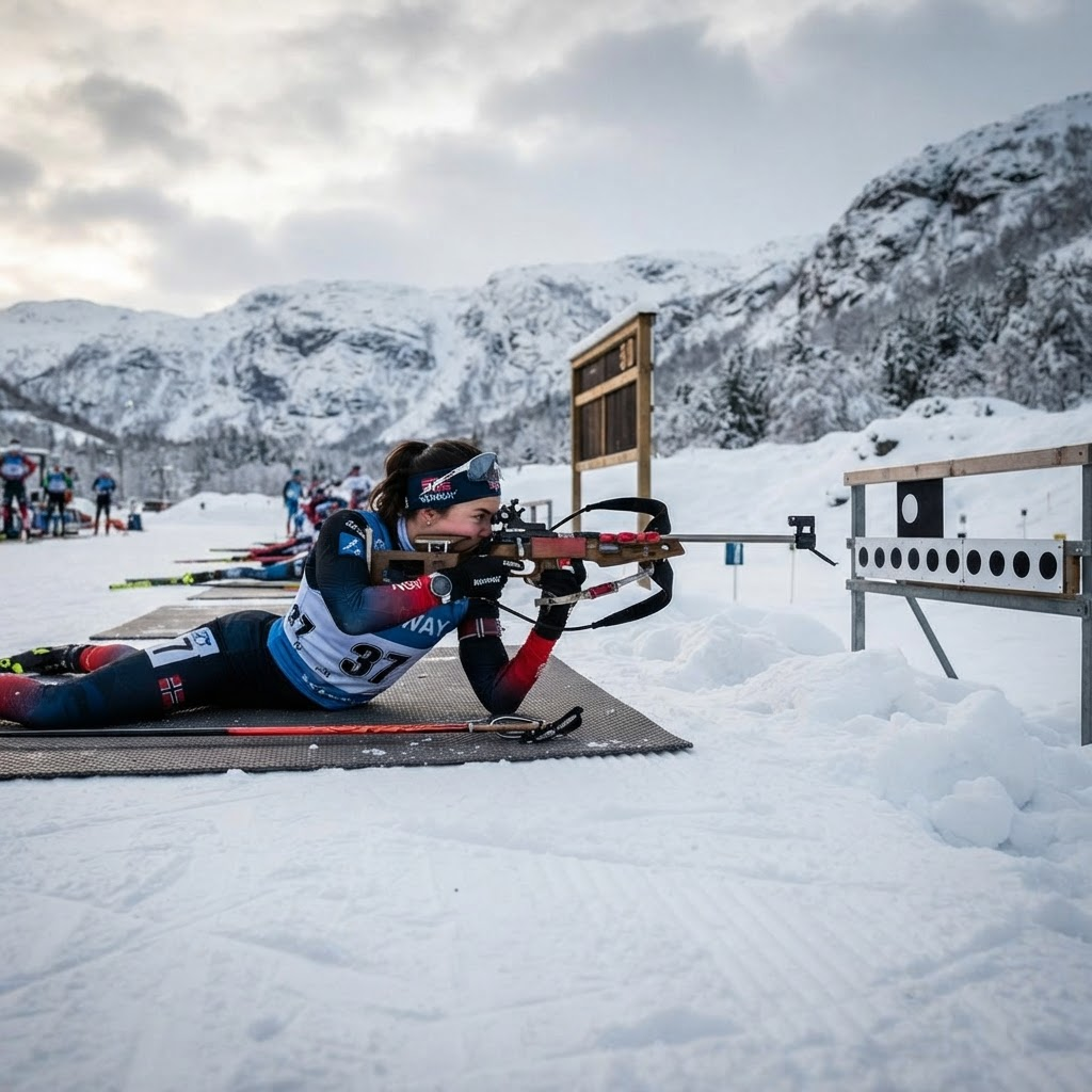 Poligono de tiro de biatlon